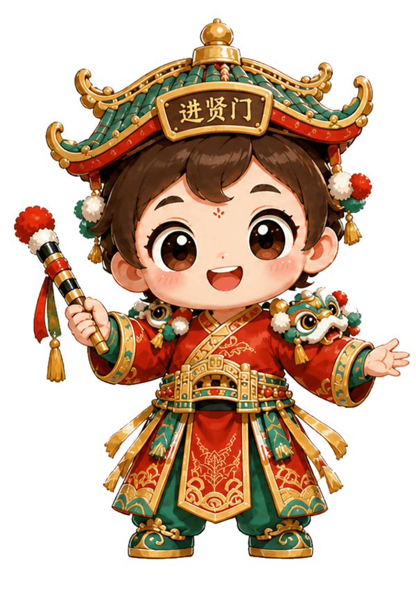 进贤门古城互动盖章 IP 形象